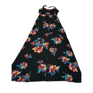 Band of Gypsies Maxi Dress Floral Print Sleeveless Casual XS‎